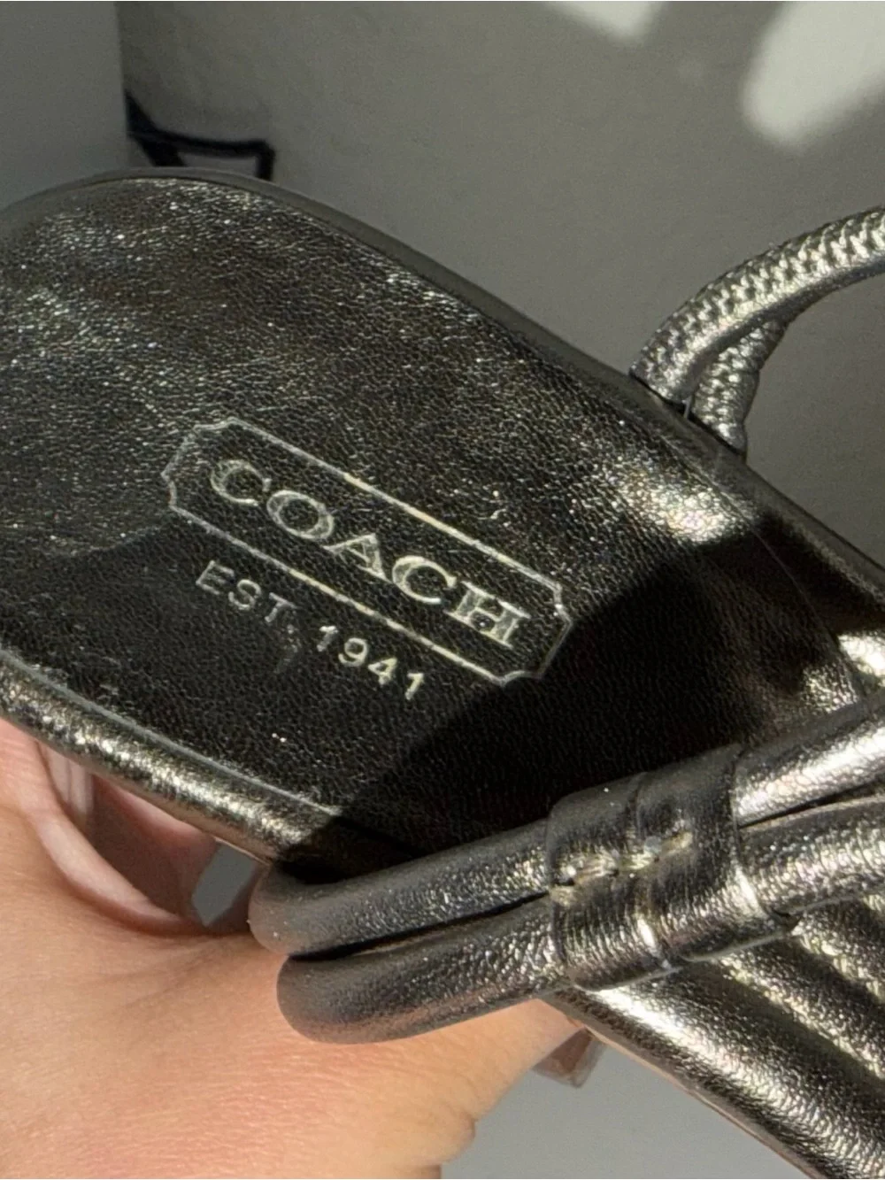 Coach platform sandals